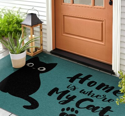 Venkovní rohože před dveře Kočka v domě