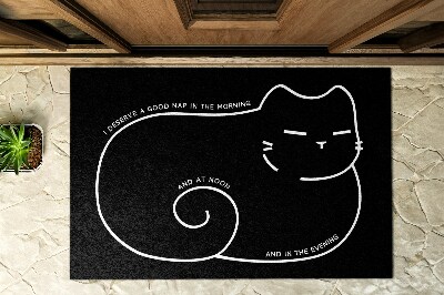 Venkovní rohože před dveře Spící kotě
