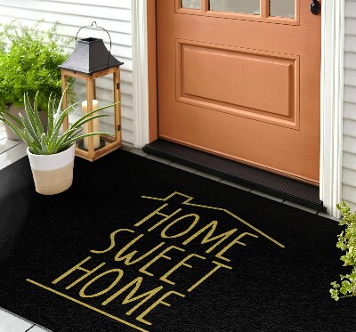 Rohože před dveřmi Home Sweet Home nápis
