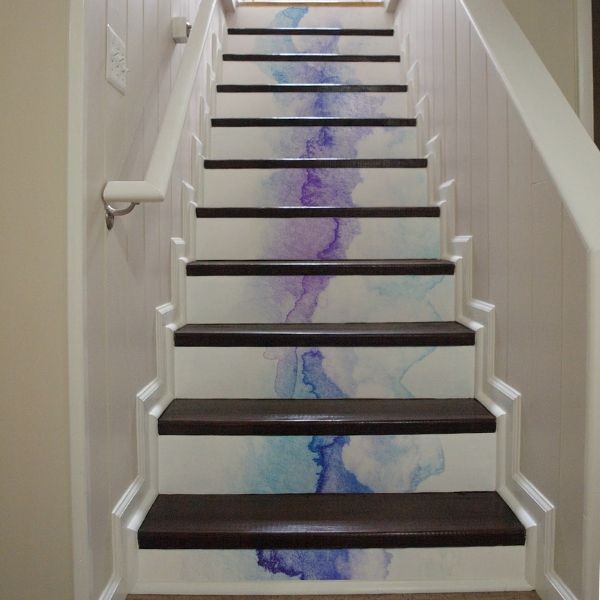 Samolepky na schody Akvarely 